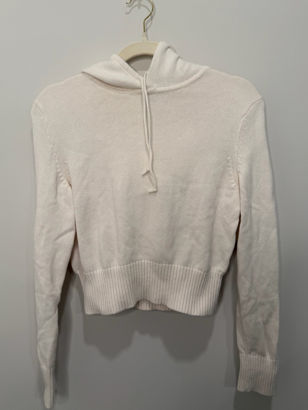 Sunday Best Aritzia Cream Organic Cotton Cashmere Blend Hoodie Size Small - Picture 1 of 4